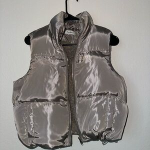 Silver/gray Puffer Vest